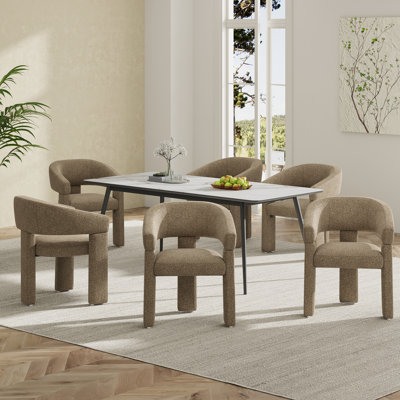 48 cm H Chenille Low Back Armchair