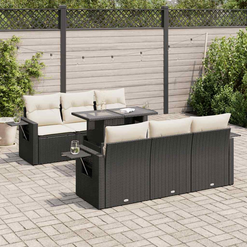 Vidaxl Garden Sofa Set Black