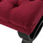 Red Fabric Bench With Classic Button Tufting And Diamond Stitching For Elegant Home Decor Stunning A Luxurious Appeal-786902483