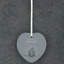 The Seasonal Aisle My Shining Light Heart Shaped Ceramic Ornament