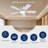 42 Inch Low Profile Ceiling Fan with Light and Remote Control-99833768-99833749
