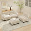 Canapé d'angle modulaire Cloud de 295 cm (116,1 po), canapé 3 places en forme de L en tissu chenille haut de gamme avec pouf amovible, canapé surdimensionné en peluche rembourrée pour petit salon d'appartement-129855537