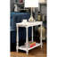 Table d'appoint pour canapé avec tablette ouverte
