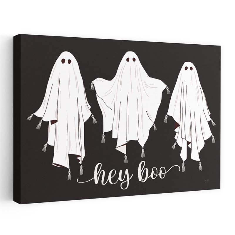 Hey Boo, art abstrait contemporain, H 40 po x l 60 po