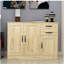 Buffet moderne en bois avec 2 portes 1 espace de rangement et 2 tiroirs