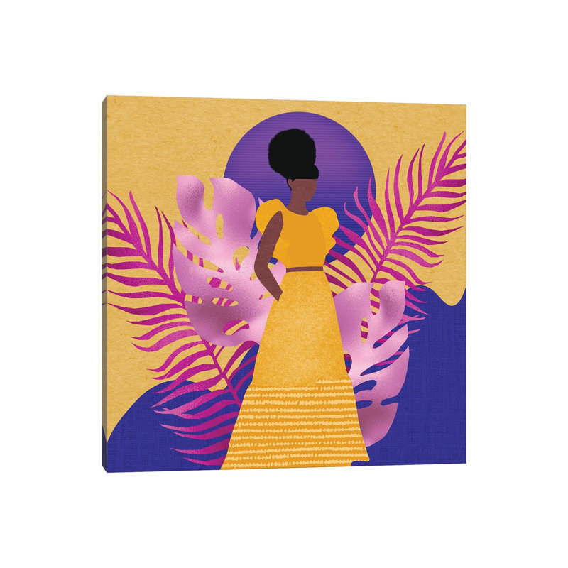 Yellow Rising 1 Piece Wrapped Canvas Wall Art, 45.72 cm H x 45.72 cm W x 3.175 cm D