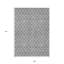 9' X 12' Grey Geometric Washable Indoor Outdoor Area Rug