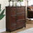 Nut-brown Solid Wood Shoe Storage Bench-584750545