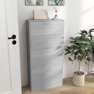 12 Pair Flip Down Shoe Storage