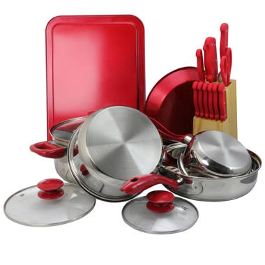 Gourmet Edge - 7 Piece Stainless Steel Non Stick Cookware Set #20