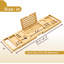 Plateau de baignoire en bambou pliable Premium