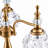 3‑Light Antique Brass Table Lamp
