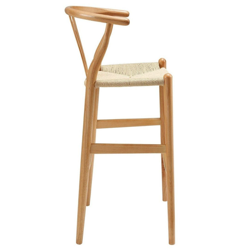 Counter Stool with Solid Wood Frame