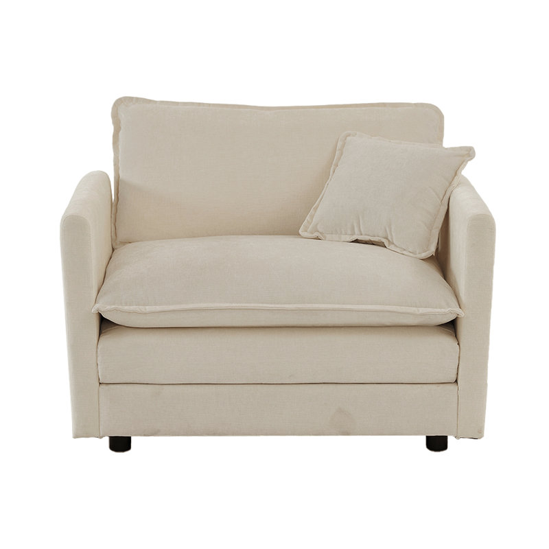 Fauteuil rembourré en chenille High High Beige
