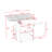 Kitchen Cart with Drop Leaf, Drawer, Storage Cabinet, Adjustable Shelf, Side Rack and Towel Bar-1910119933