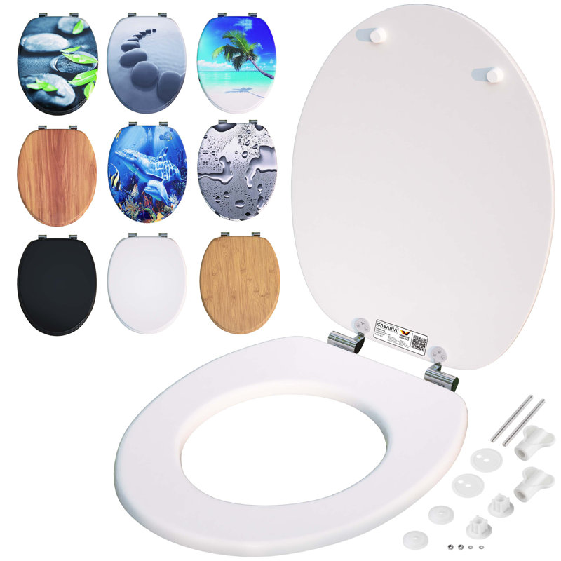 Soft Close Elongated Standard Toilet Seat