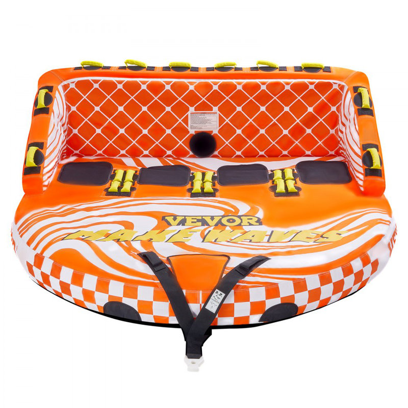 Towable Tube for Boating 1-4 Riders Inflatable Boating Tubes Towable Water Sport