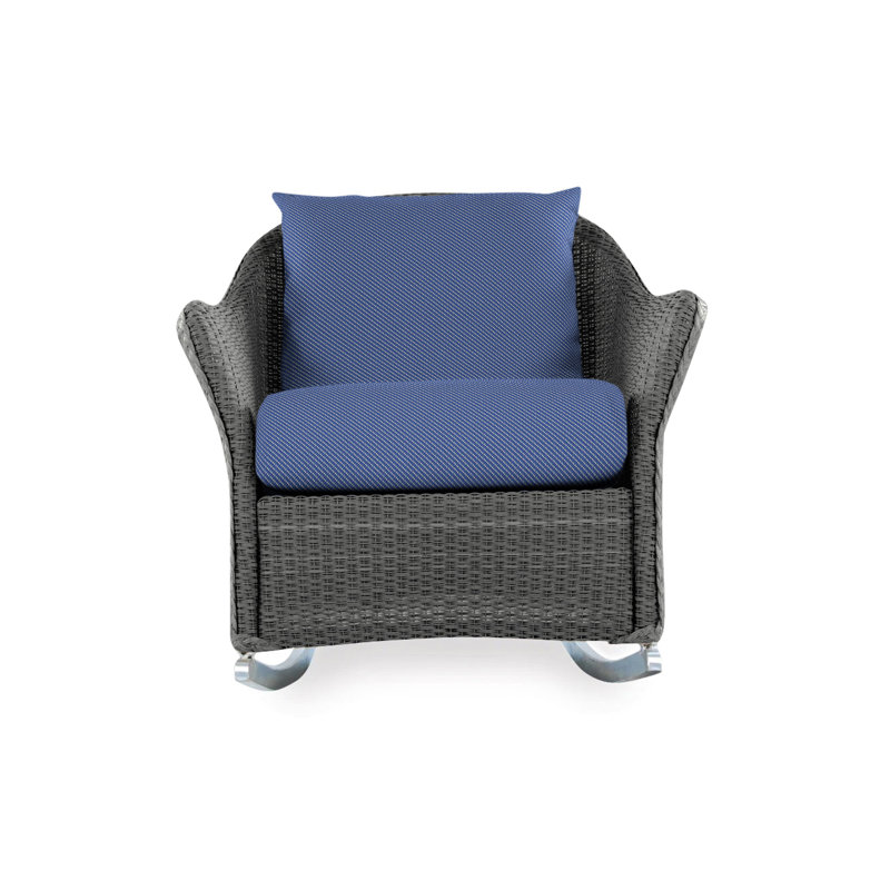 Weekend Retreat Outdoor Rocker Chair, Flagship Lapis Sunbrella®, Bark