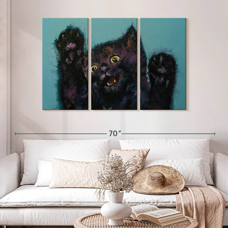 Brampt Ninja Kitten, 20" H x 33" W