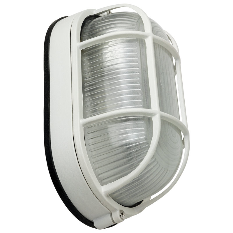 Luminaire à cloison d'extérieur 1 lumière blanche H 8,7 po Springmont