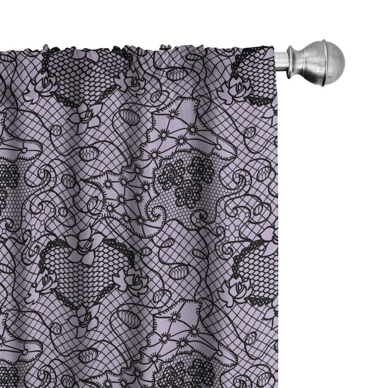 Semi-Sheer Rod Pocket Curtain Panels, 28" x 63"