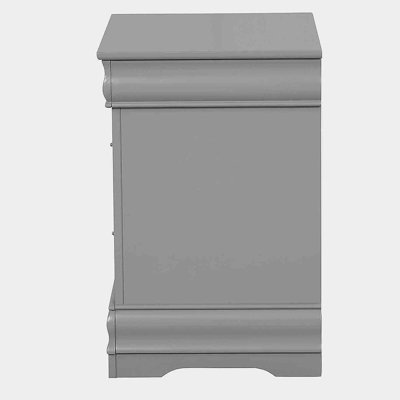 Finition grise de la table de chevet 1pc