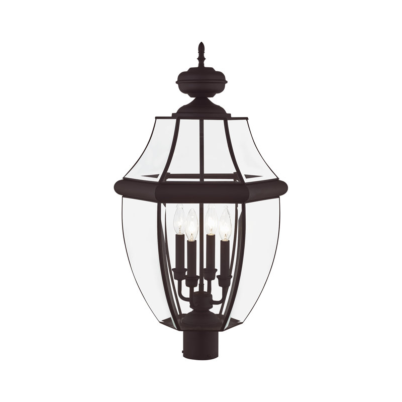 Tête de lanterne câblée 1 lumière Arelene, H 29 po x l 16 po x P 16 po, Bronze