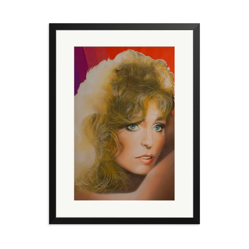 Farrah Fawcett, Interview Magazine, 31" H x 23" W, Black