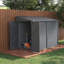 Marjorie 9 ft. W x 4.6 ft. D Galvanised Steel Pent Storage Shed