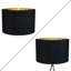 Contemporary Cotton Lamp/Light Shade with Shiny Paper Inner-1189611371-1189610648