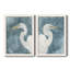 Watercolor Heron Portrait I, toile encadrée de qualité supérieure - prête à être accrochée-1273515515-1273515512