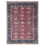 Tapis noué à la main en laine douce 10 pi 1 po x 13 pi 10 po rouge Karajeh