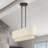 Aselin 3 Light English Bronze Medium Linear Chandelier-122725088-122725090-122725092