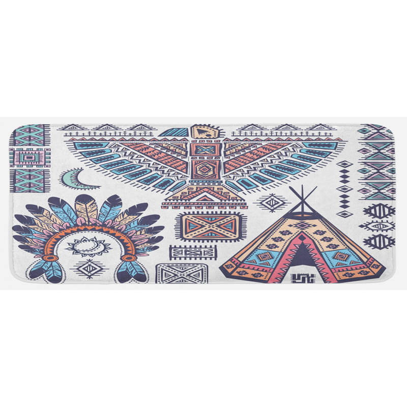 Tapis de cuisine tribal