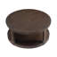 Table basse 40 po, rangement ouvert à 2 niveaux, table basse ronde-350722330