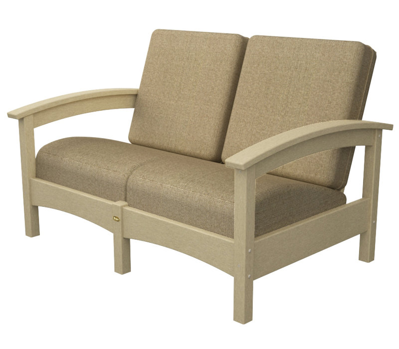 Rockport Club Loveseat, Sand Castle / Sesame