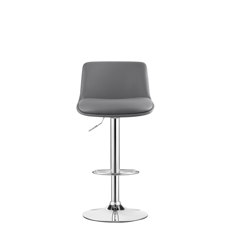 Tabouret pivotant à hauteur réglable Isador, Gris foncé