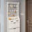 NEW White Color Shoe Cabinet  With 3 Doors 2 Drawers With Hanger,Large Space For Storage