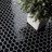 Metro 1" Hex Glossy Black 10-1/4 in. x 11-7/8 in. Porcelain Mosaic Floor and Wall Tile