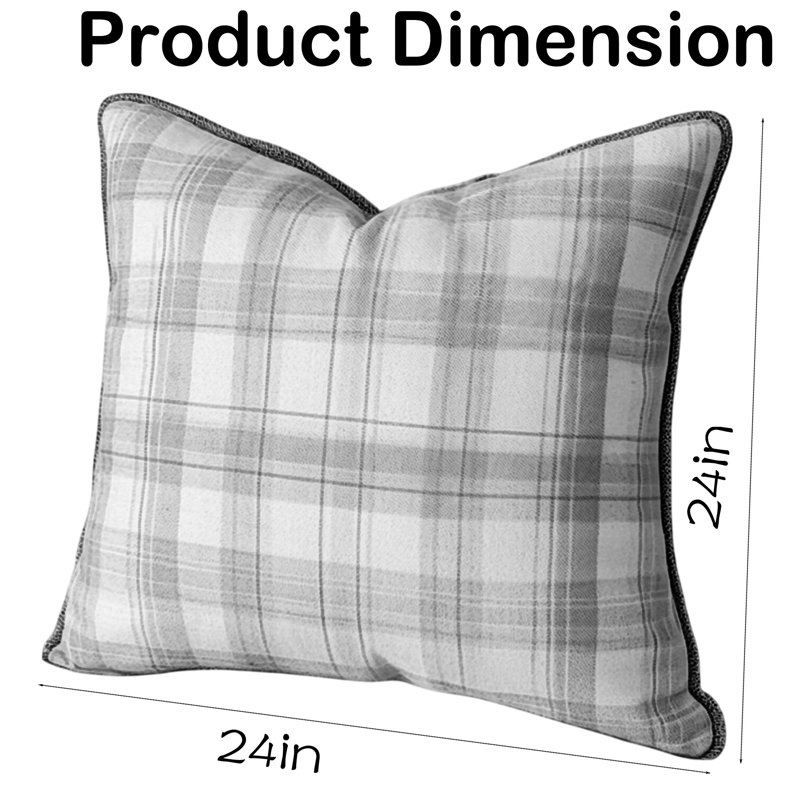 Coussin bleu et blanc