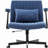 Modern Criss Cross Armrest Office Chair Ergonomic Linen Upholstery with Adjustable Height & Swivel-1530248282