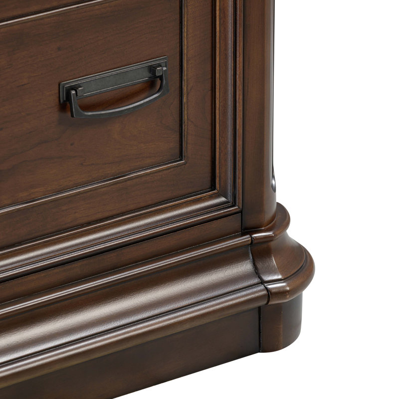 34.8'' Wide 2 -Drawer File Cabinet, Cherry
