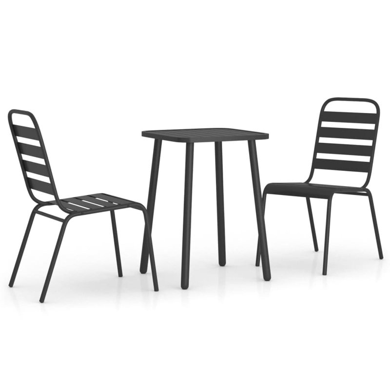Dandor Square Dining Set, 71cm H x 50cm W x 50cm D, 3 - Pieces