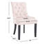 Chaise d'appoint rembourrée en lin et capitonnée Dann-1525131969