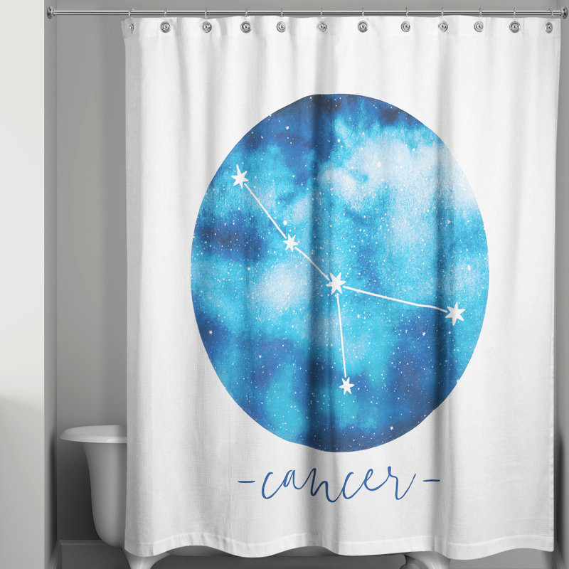 Rideau de douche simple cancer zodiac constellation Dulin