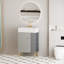 Meuble-lavabo à tablettes ouvertes 21,6 po avec lavabo en céramique-1057252565