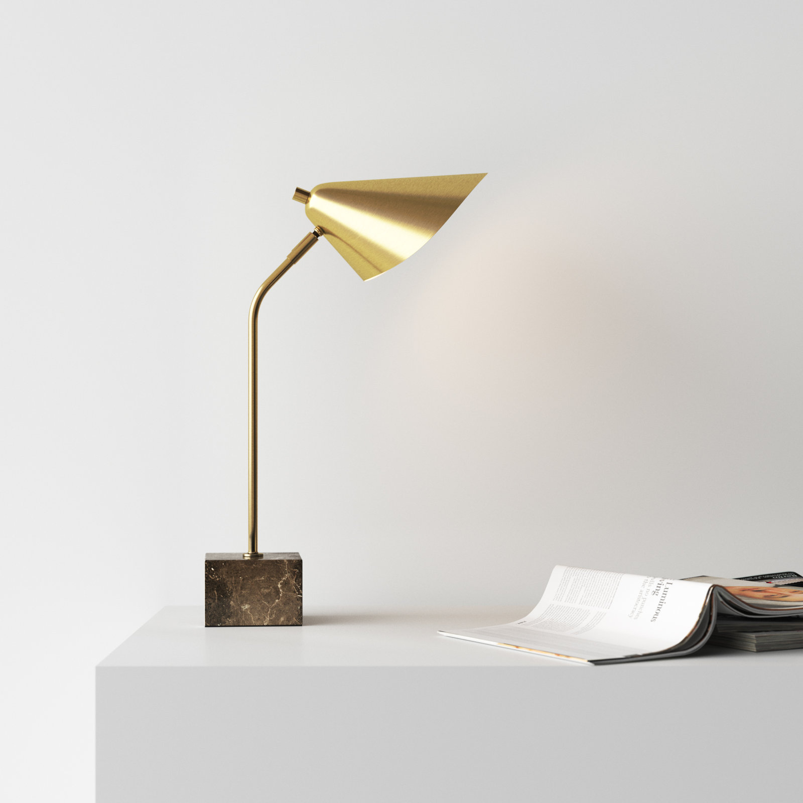 Russ Marble Desk Lamp
