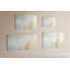Magnetic Memo Board Whiteboard - 60 x 40 cm - Includes Marker and Magnets - Decorative pattern