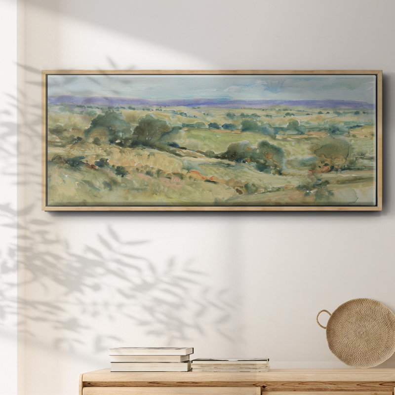 «Soft Lavender Sky I», reproduction sur toile avec cadre flottant, Naturel, H 8 po x l 20 po x P 1,5 po