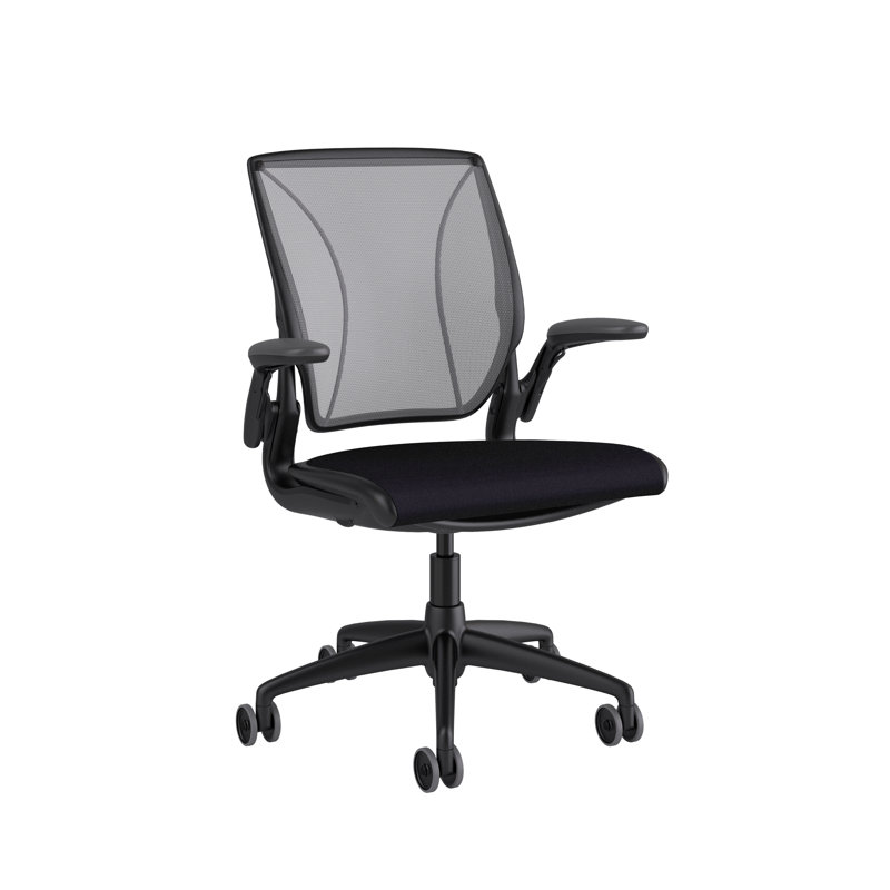 Diffrient World Wool Task Chair, Black, Catena/Caraway, Corde/Black
